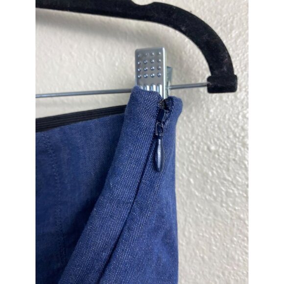 Talbots Portland Trouser Bootcut Denim Women size 10 Blue Stretch Elastic Waist - Picture 10 of 15